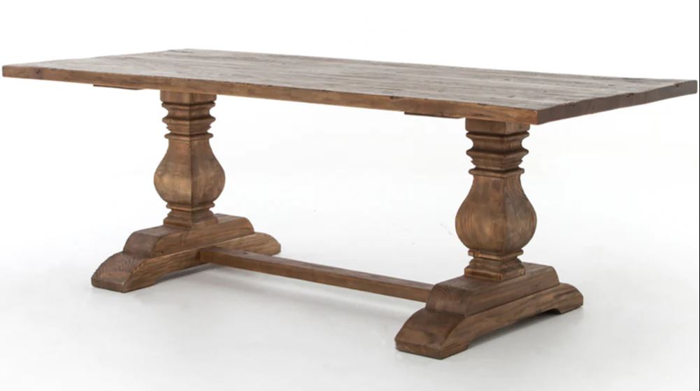 Pacha Reclaimed Wood Farmhouse-Style Dining Table 0