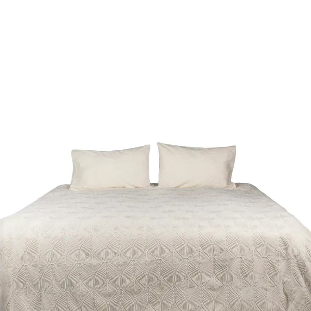 Geometric Chenille Duvet Set 0