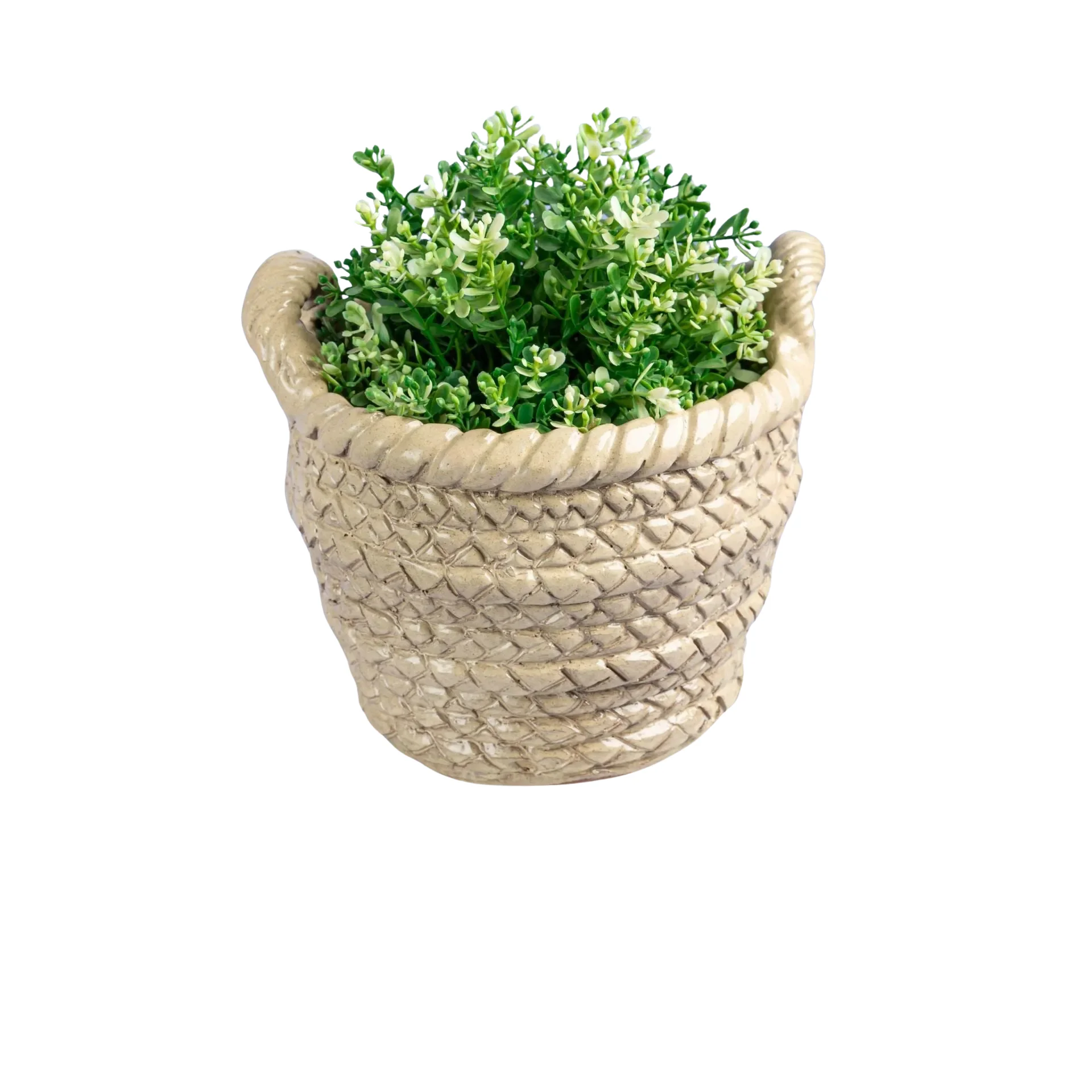 Weaved Basket Plant Pot 0