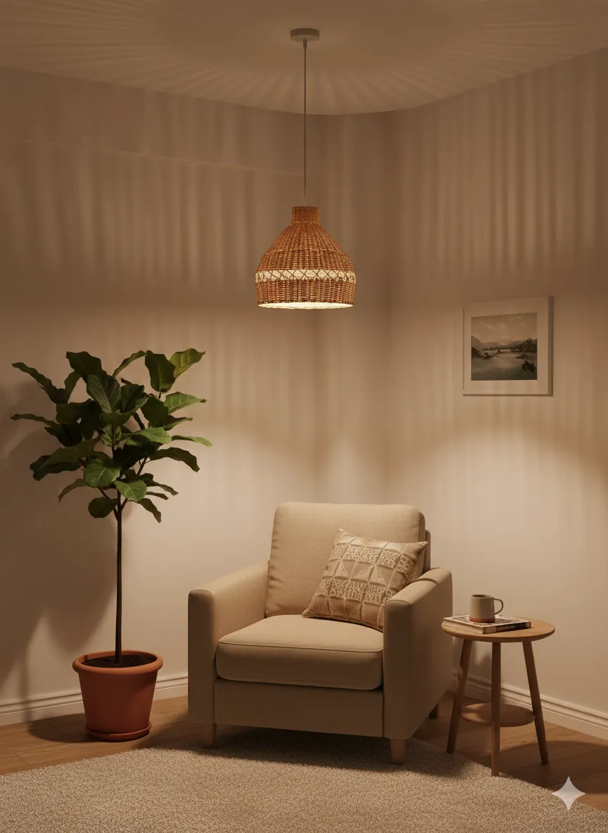 Robyn Modern Ceiling Lamp Bamboo YL-PD-L459N-1L 2