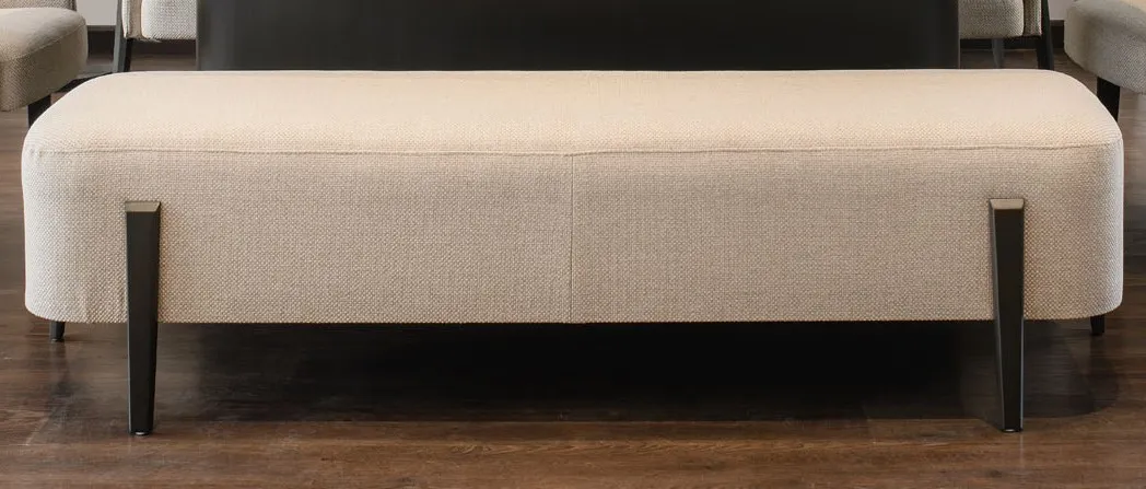 Lazurde Banquette - Fine Upholstery - Sturdy Wooden Legs 1