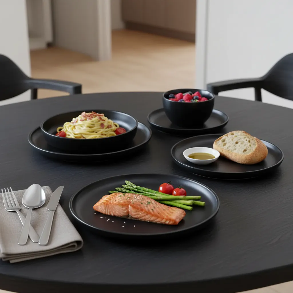 Midnight Elegance Dinner Set 1