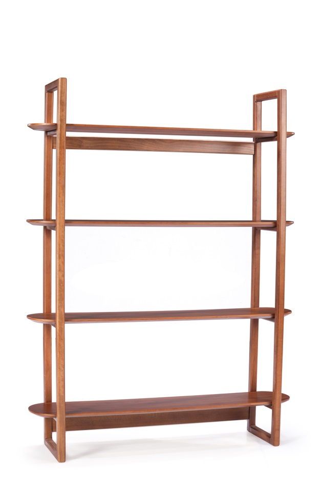 Ellipse 4-Tier Wooden Shelving Unit 1