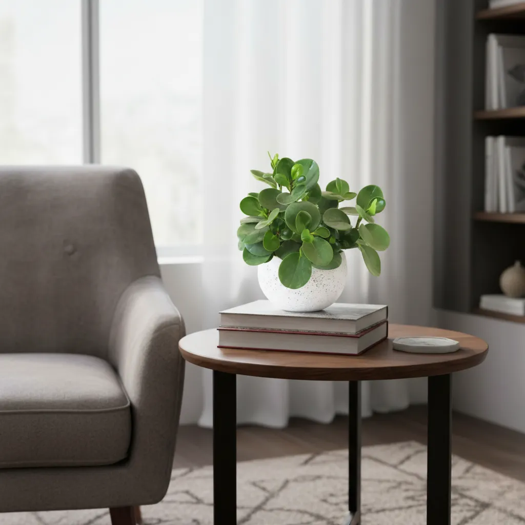 Green Baby Rubber With A Terrazzo White Pot 1