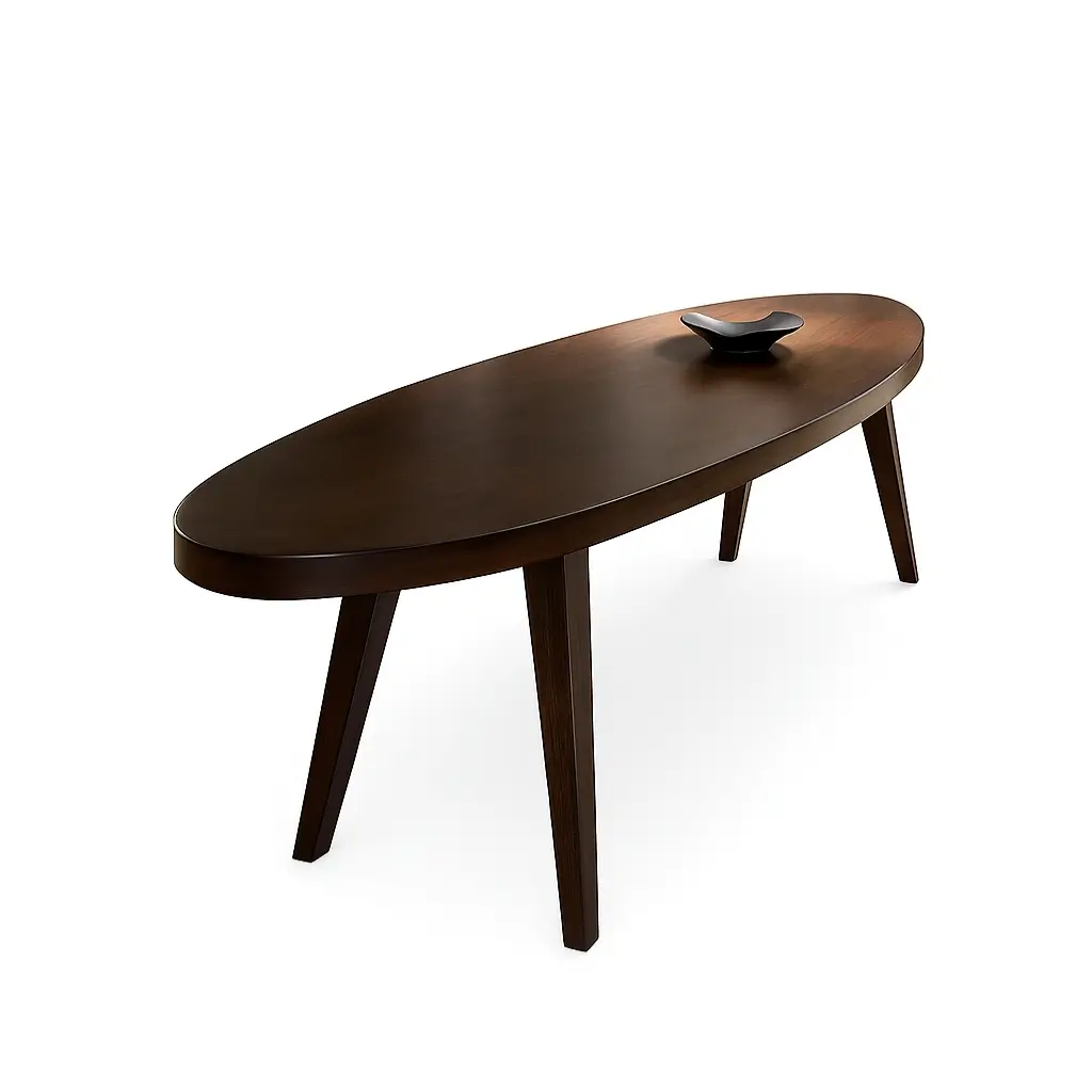 Period Coffee Table - Sleek Oval Design 0