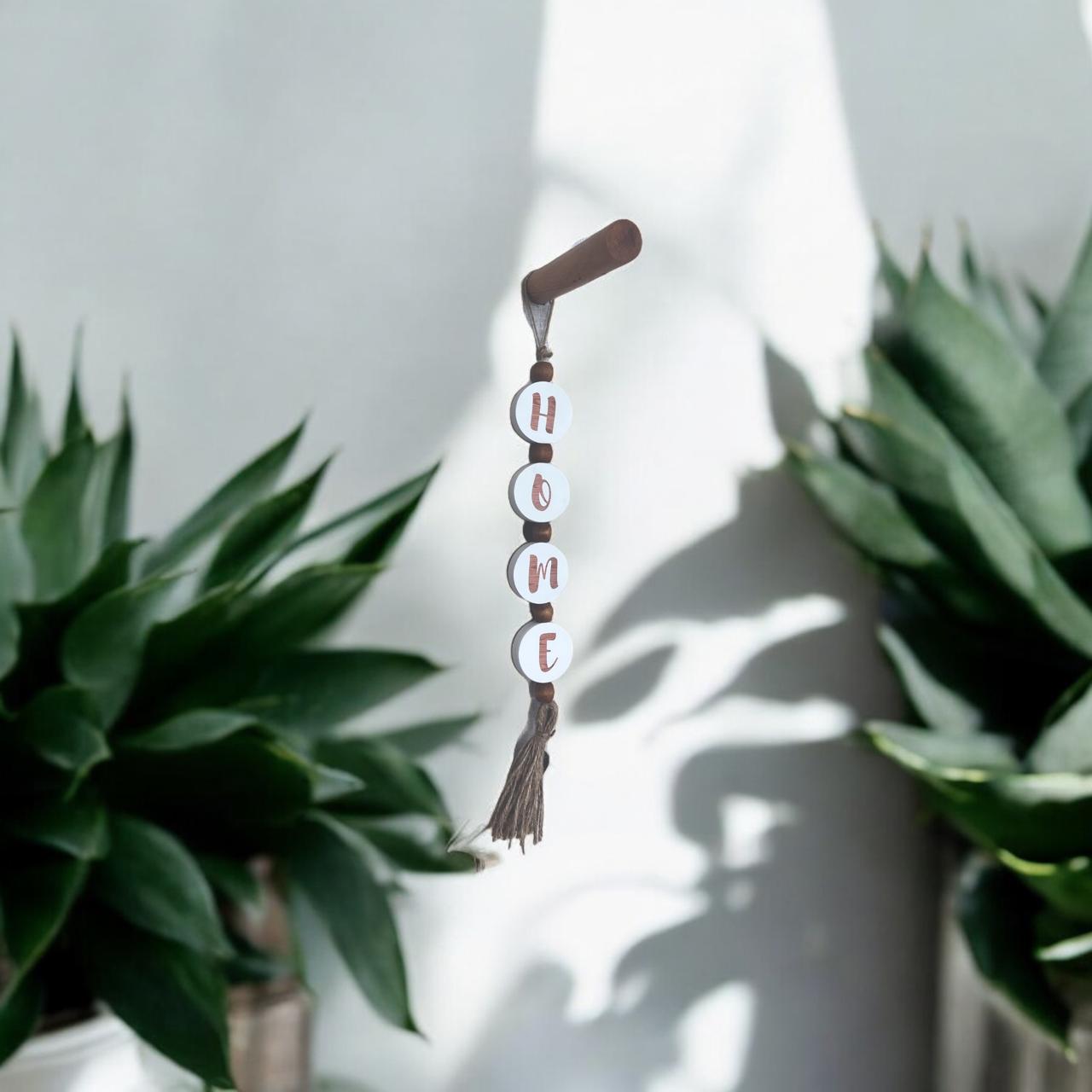 Home Letters Beads Garland White 0