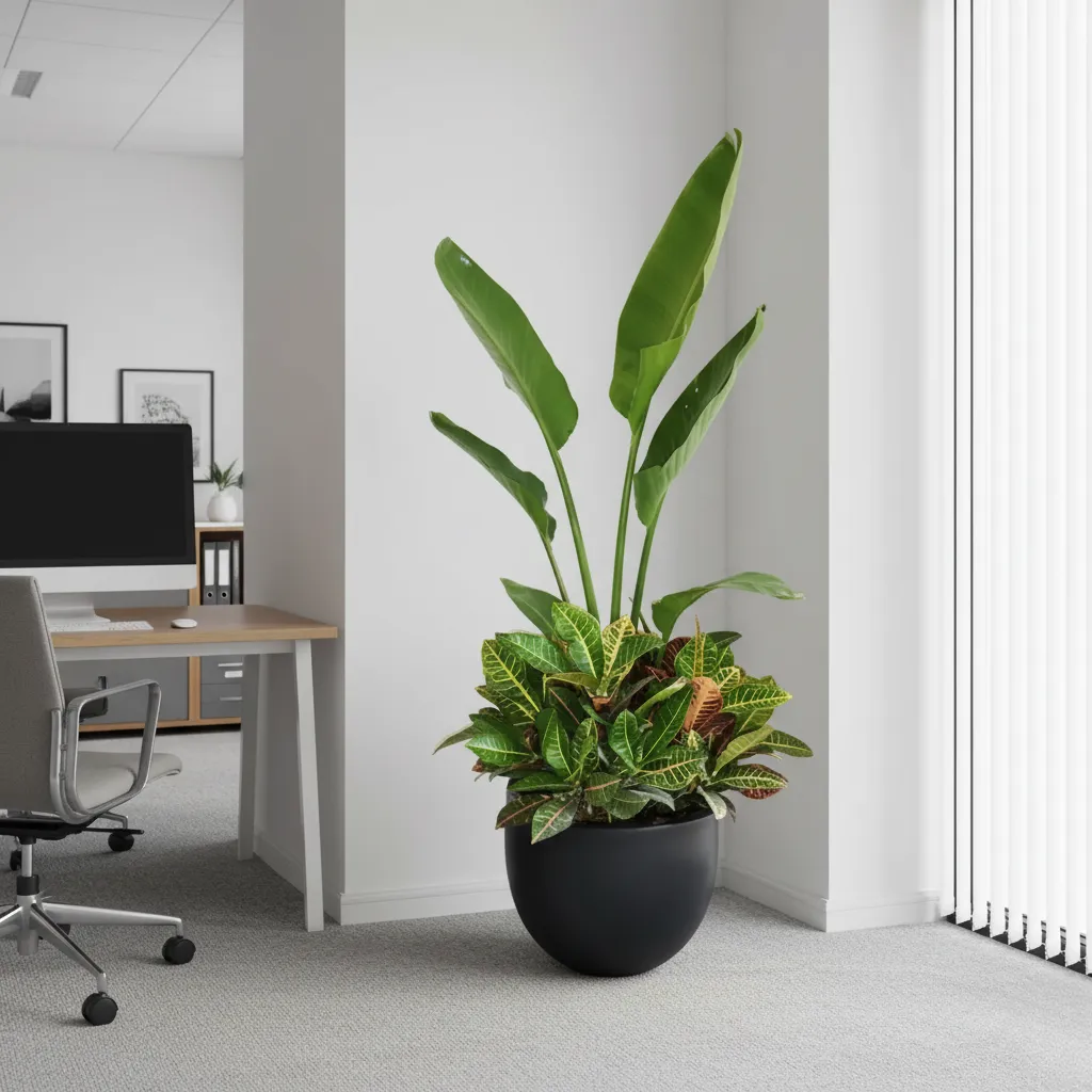 Augusta and Croton - Indoor Natural Plants 1