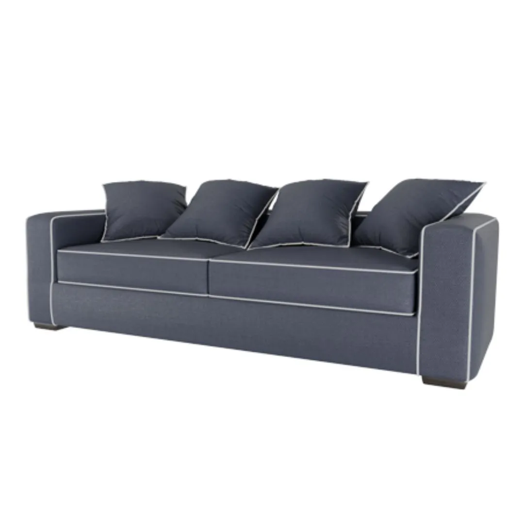 Casual Comfort Sofa – Plush Cushions & Solid Beechwood Frame 1