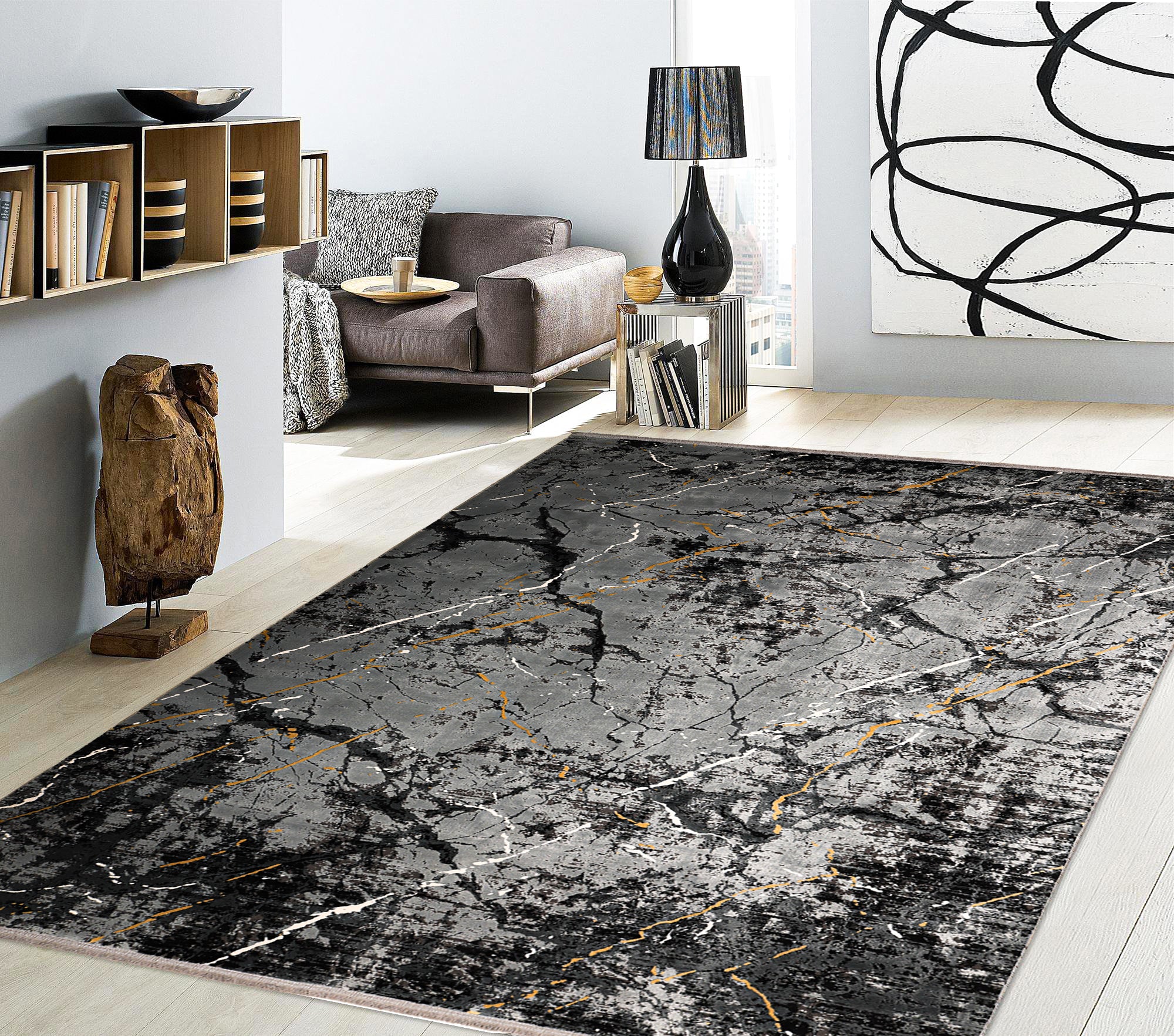 Ffion Turkish Bamboo Silk Rug 3