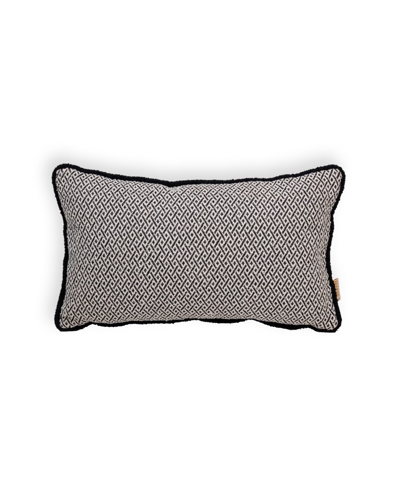 Coconut Grove (P) Cushion (Black X Ivory) 0