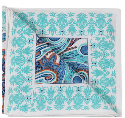 Aqua Paisley Cotton Napkin (Set of 2)
