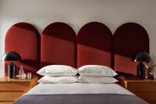 Headboard And 2 beds- June 0