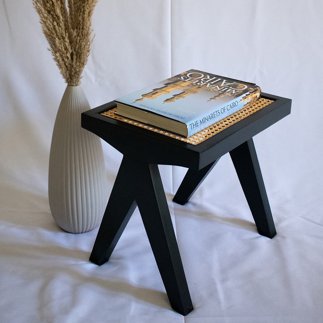 Black Lounge Stool 0