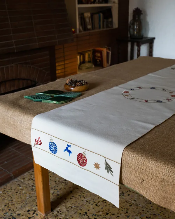 Festive ornaments Table Runner 1