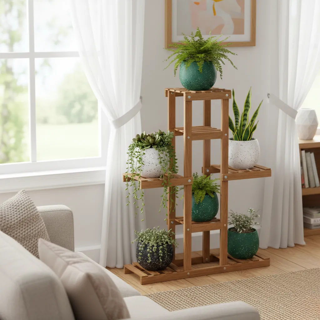 White, Grey, Green, Black Terrazzo Decorative Pot with plate 1