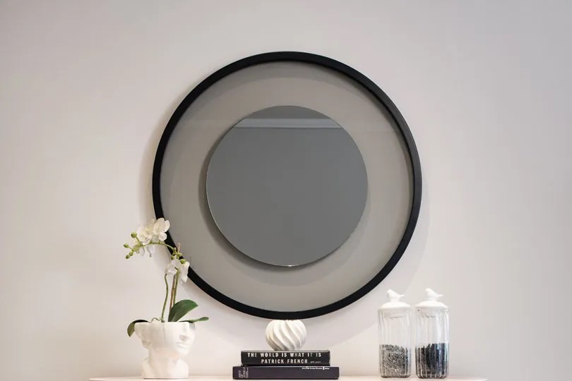 Diva Dual-Layered Round Mirror – Contemporary Minimalist Design 0