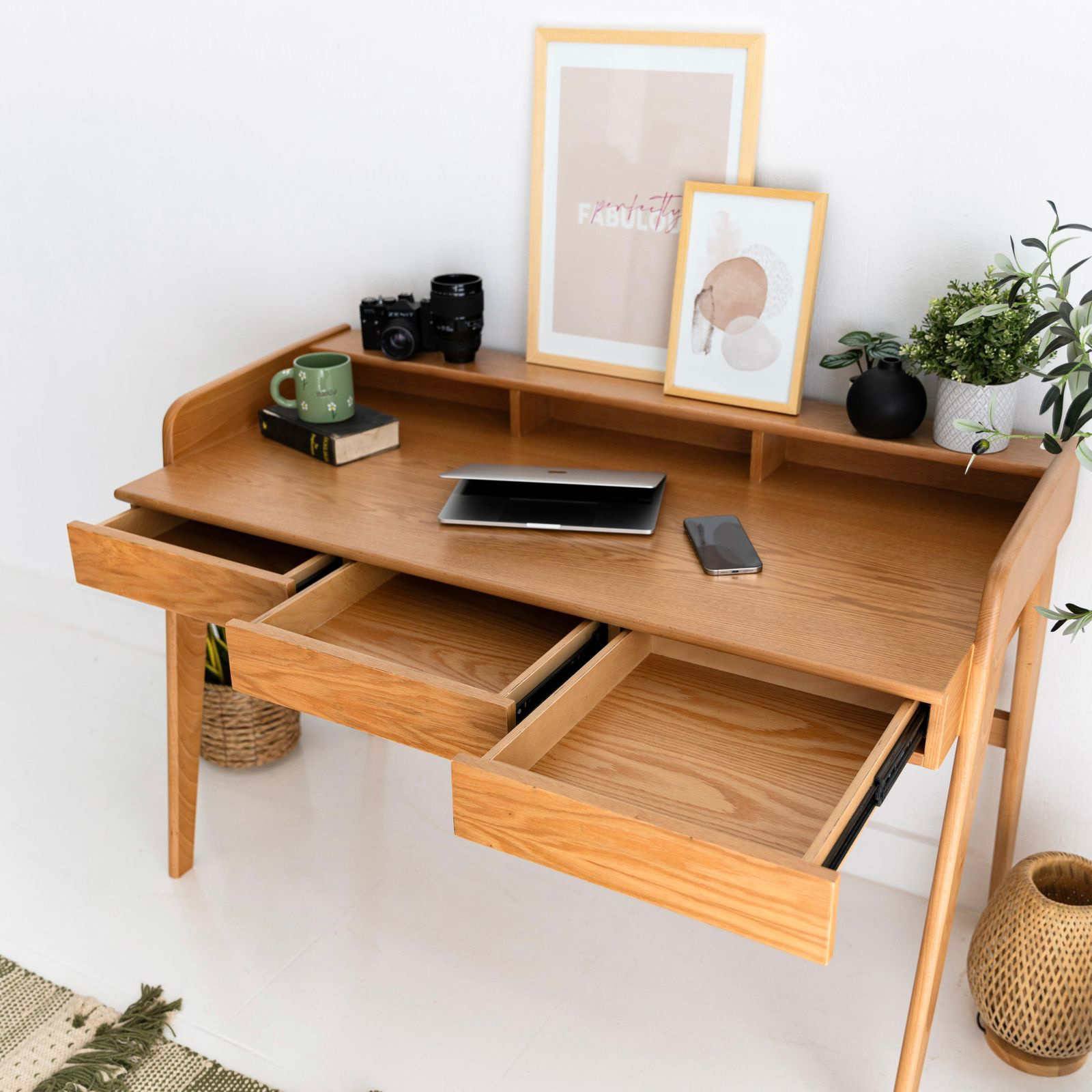 Solo Beech Wood Desk 4