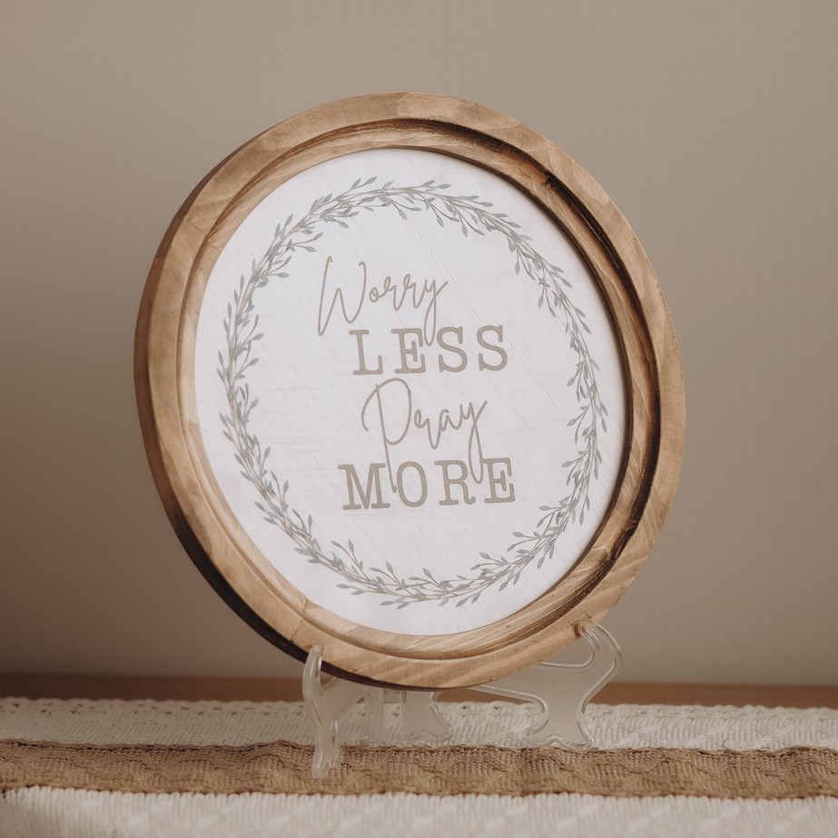 Worry Less Boho Wood Decor 0