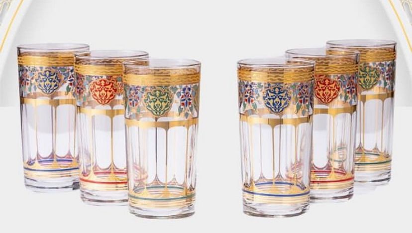 Ramadan Glass Cups - Set of 6 0