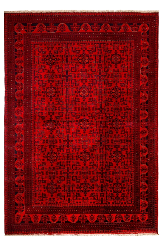 Khan Mohamadi Handmade Wool Rug – Bold Heritage and Lasting Craft 0