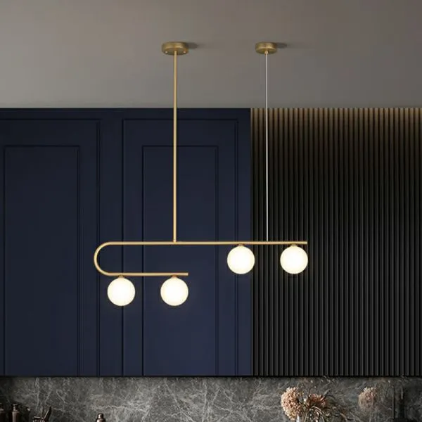 Gold And White Ceiling Lamp - YL755 1