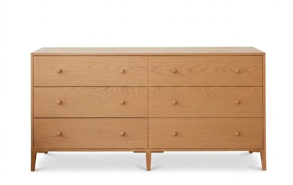 Oak Chest of 6 Drawers image