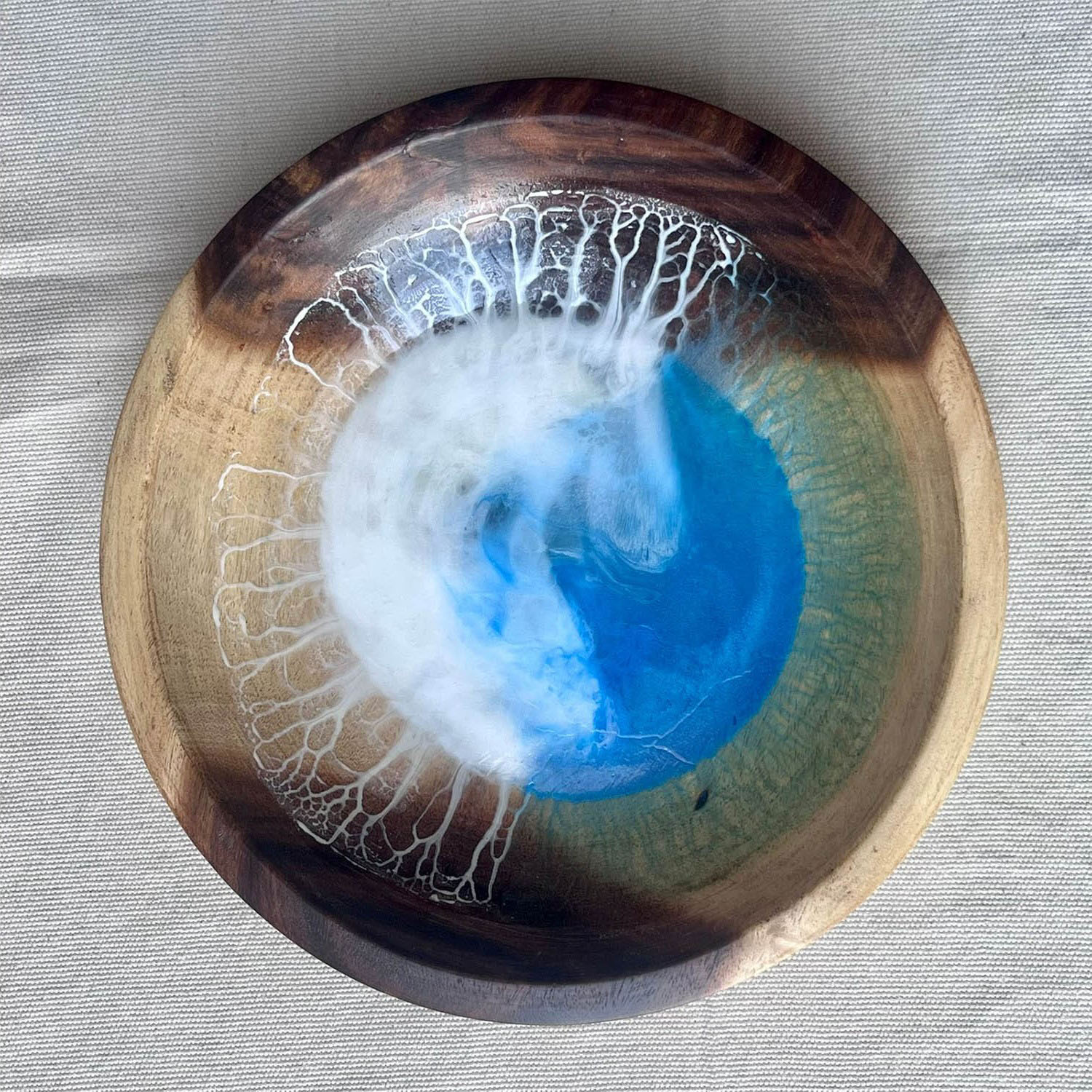 Sea Light Wooden Bowl 1