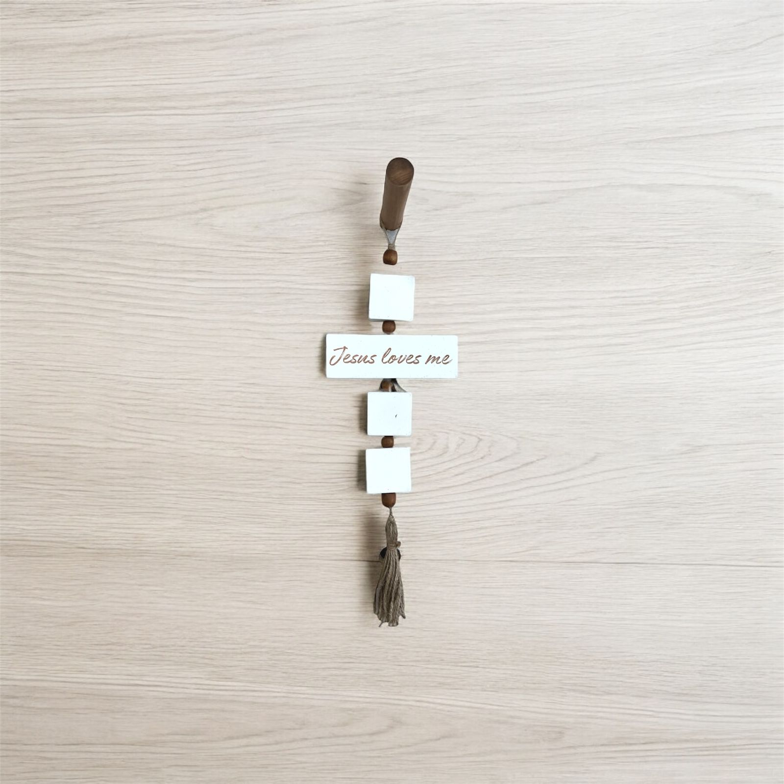 Jesus Loves Me Cross White 0