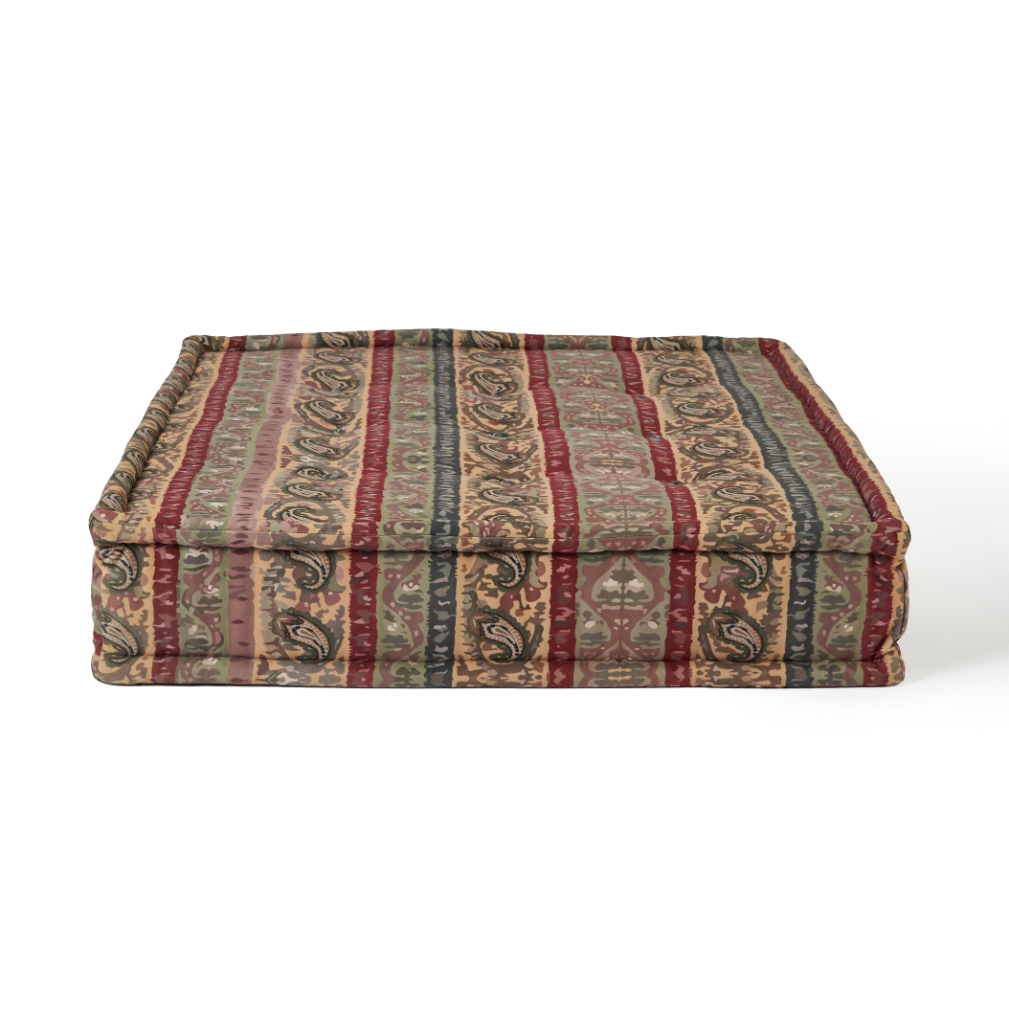 Kenji Ottoman - Paisley - Printed Velvet 0