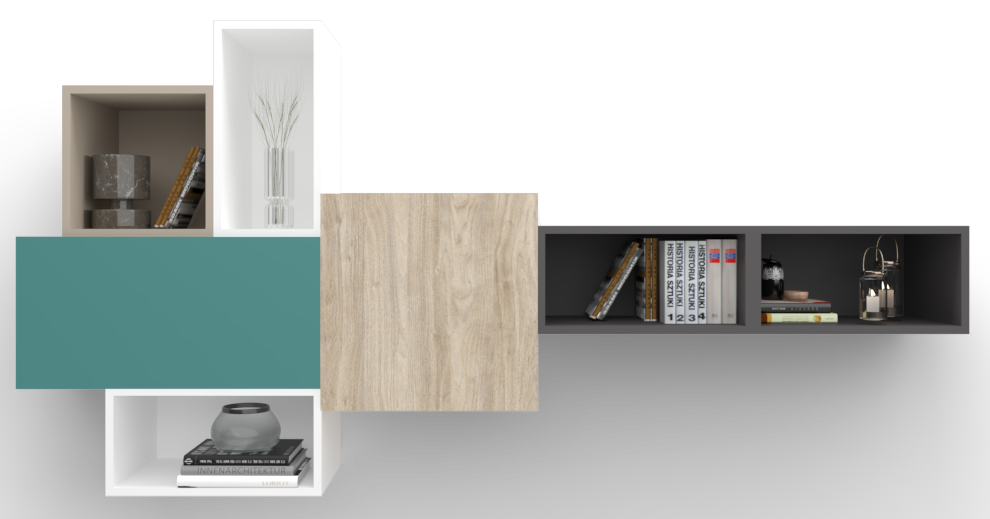 Cube wall unit 220 3