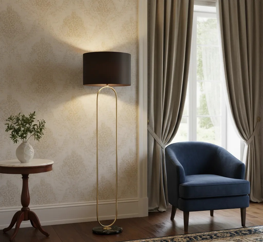 Floor Lamp Black & Gold - MMP-YL.YL666 1