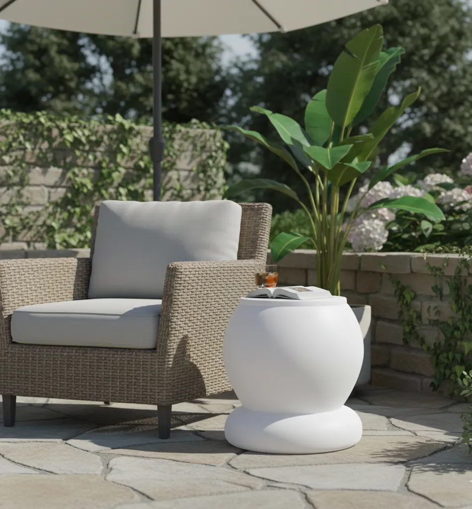 O Fiberglass Side Table 1