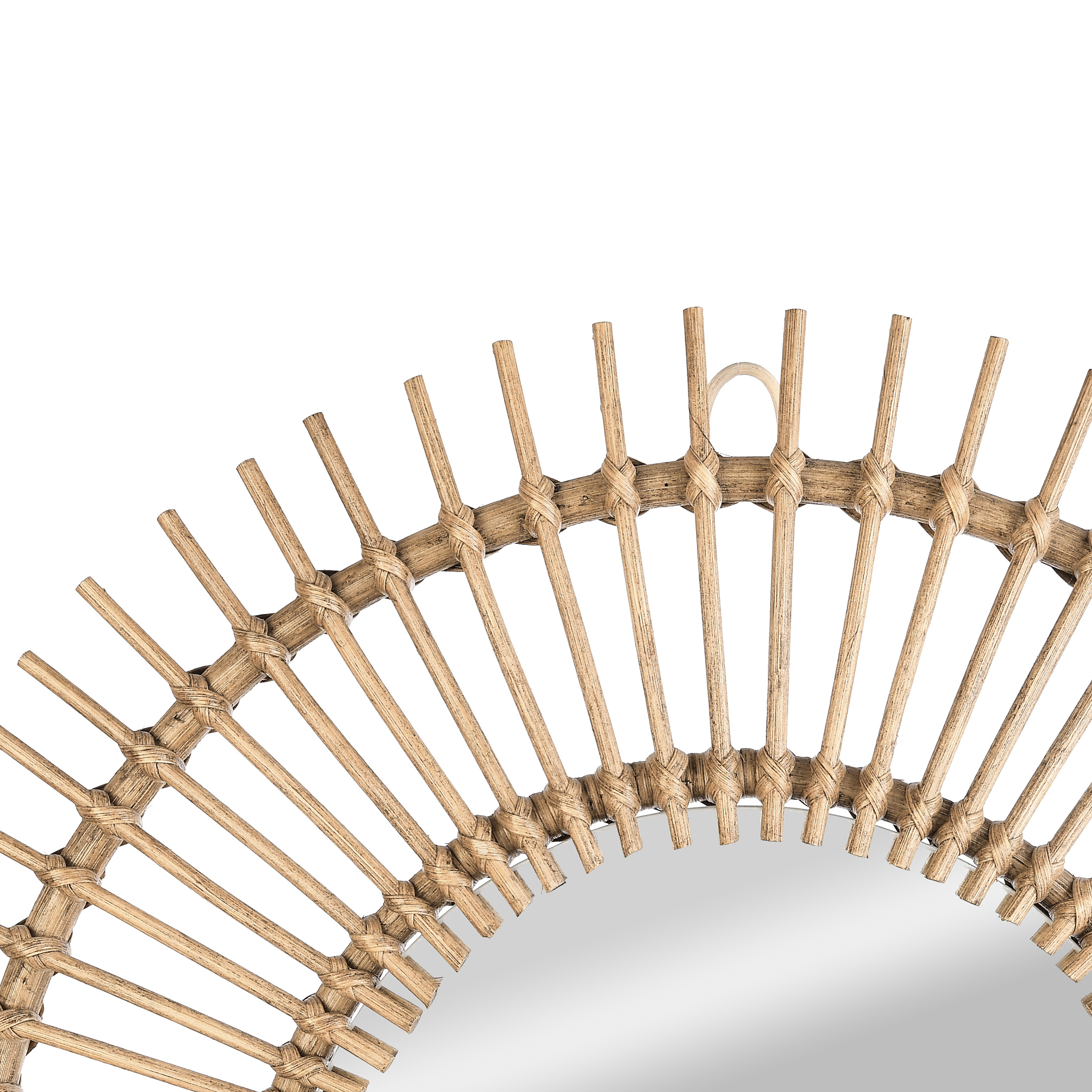 Bamboo Sunburst Wall Mirror – Natural Elegance 2