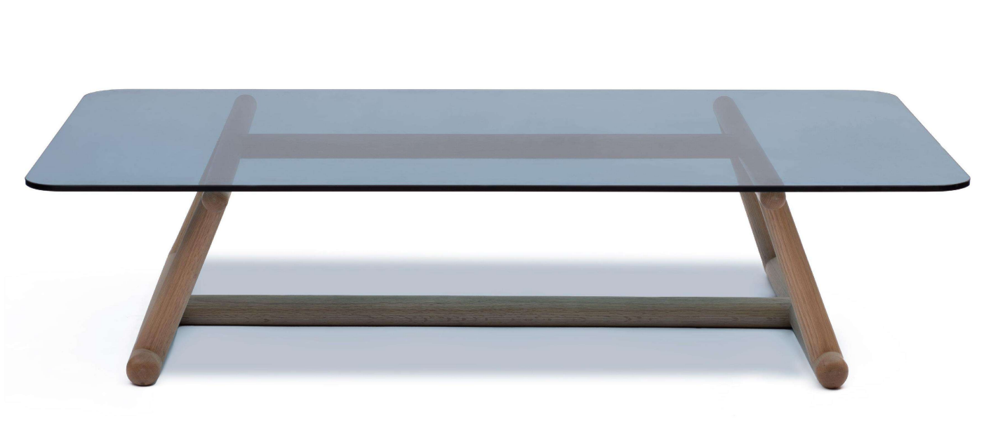 Bahamas Wooden Coffee Table With Glass Top 0