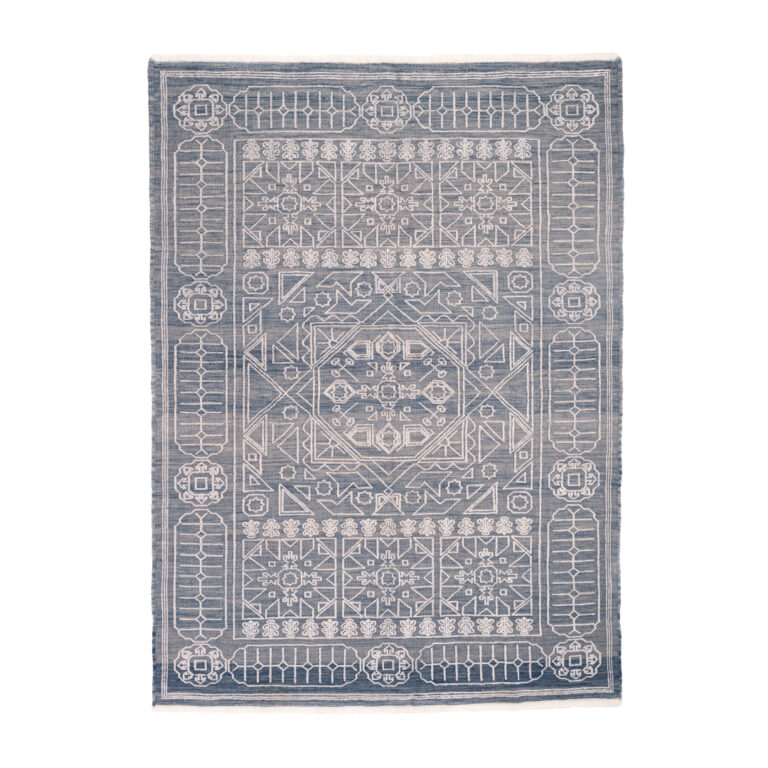 Blue Pendant Hand-knotted Carpet 0