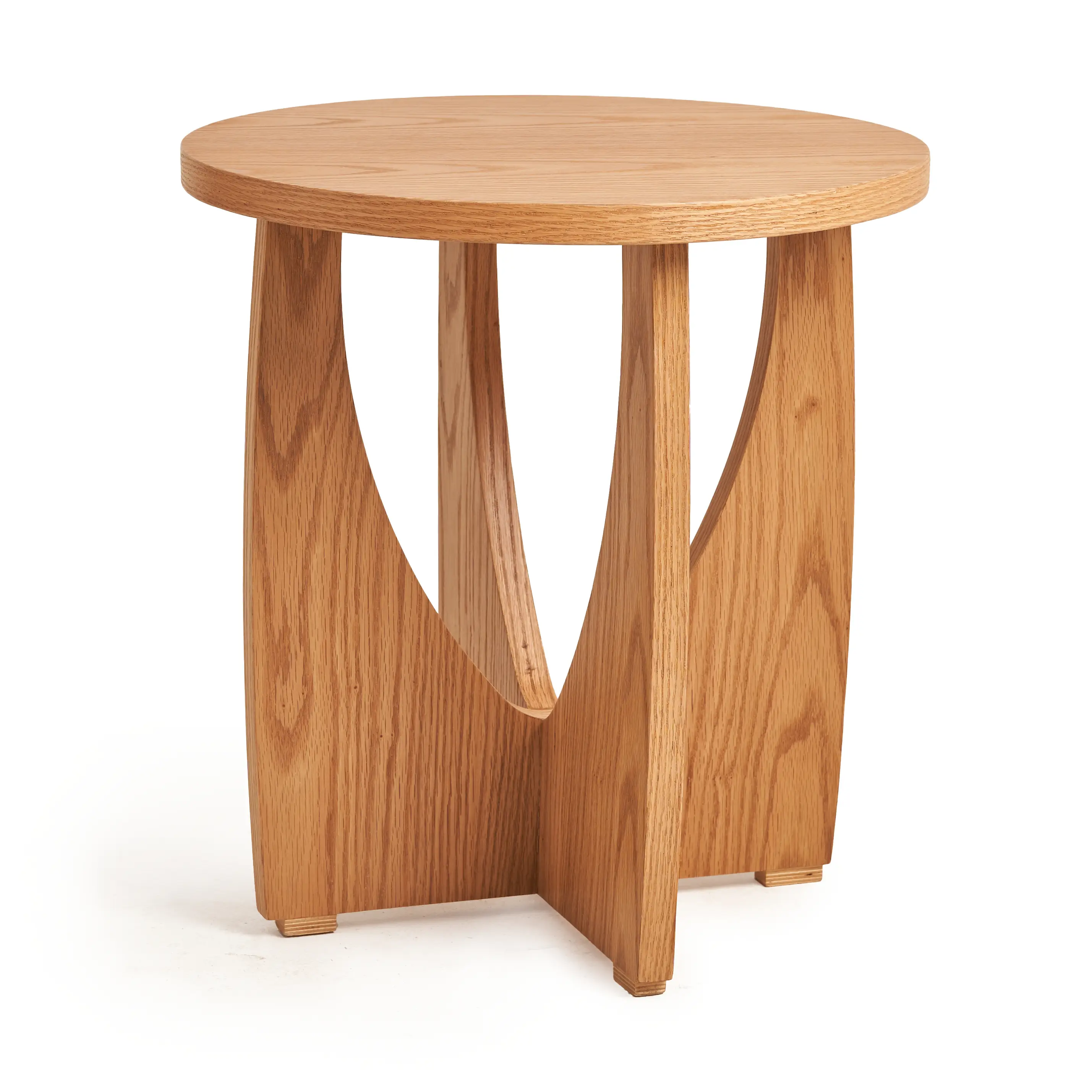 Aura Side Table - Silver Sands - Wooden Connected Legs 0