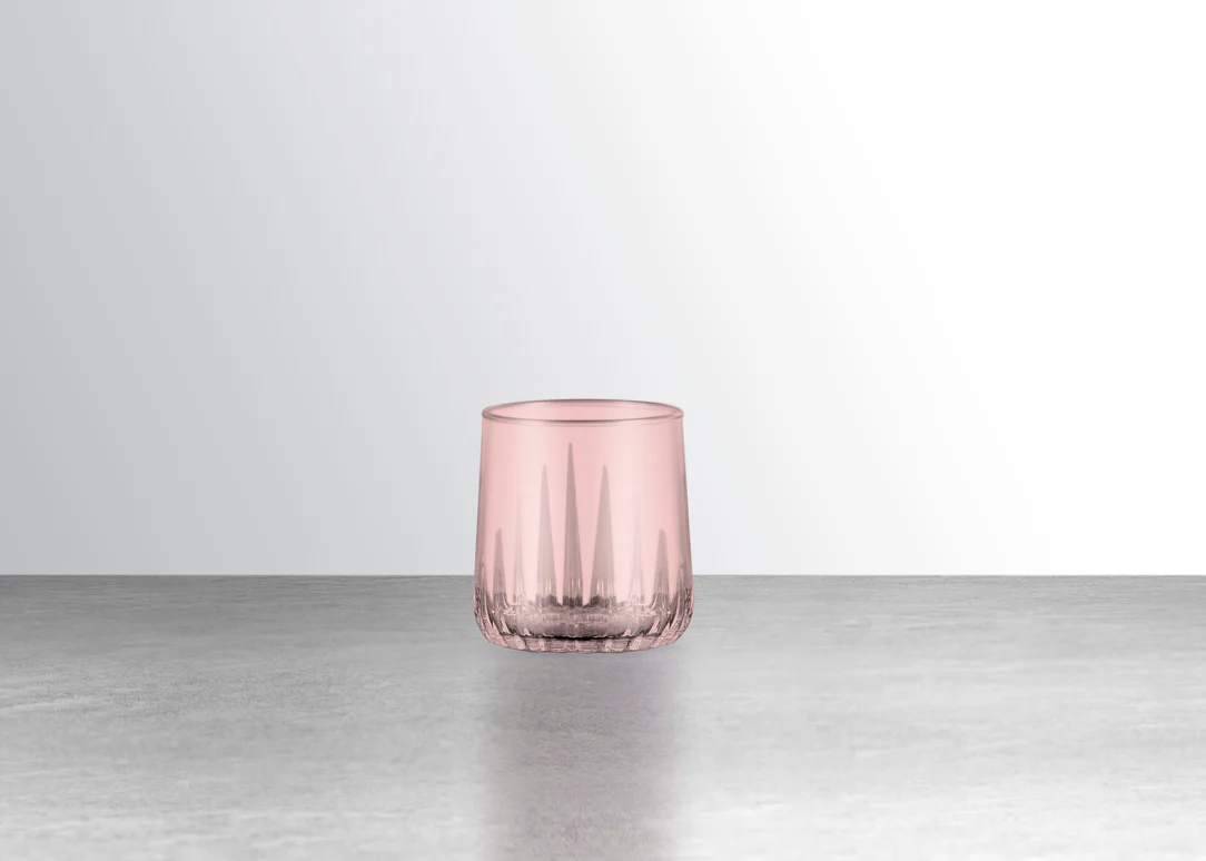 طقم أكواب باشابتشي نوفا مزدوج من الطراز القديم - وردي - 6 قطع 1