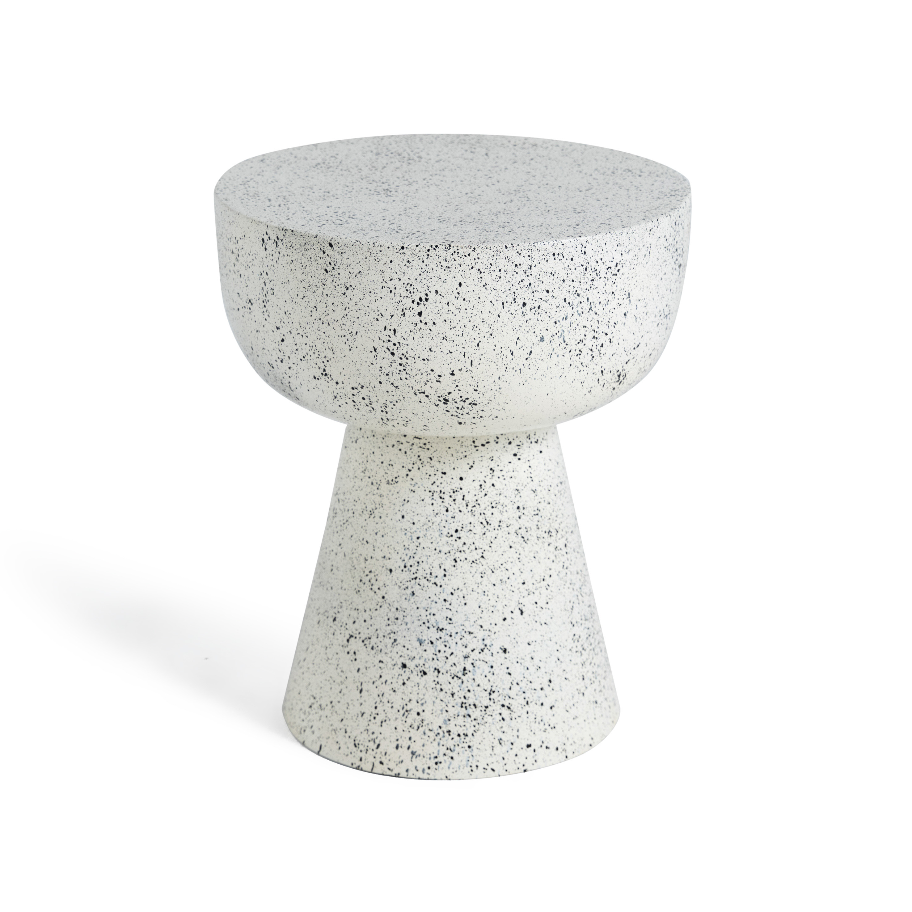 Zoey Side Table – Modern Fiberglass Round Accent Table 8