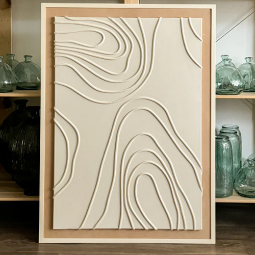 Organic by N. - Textured Oil Wall Décor 1