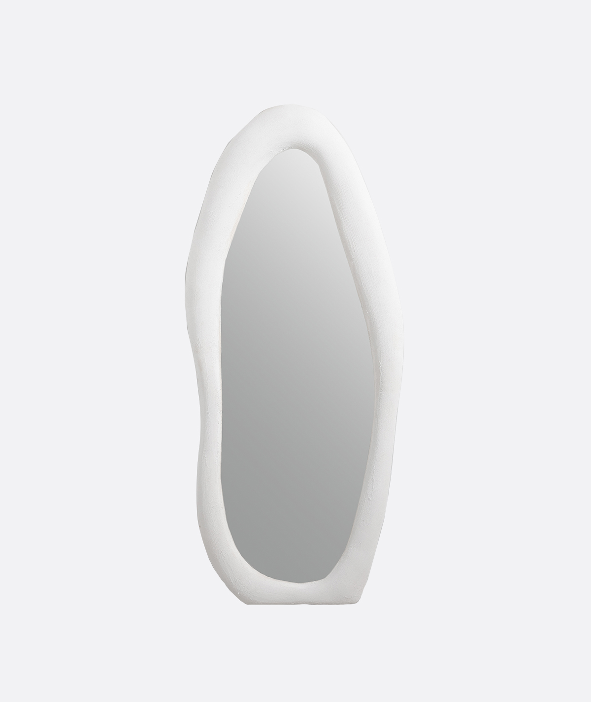 White Modern Wall Mirror - Bold Design 0