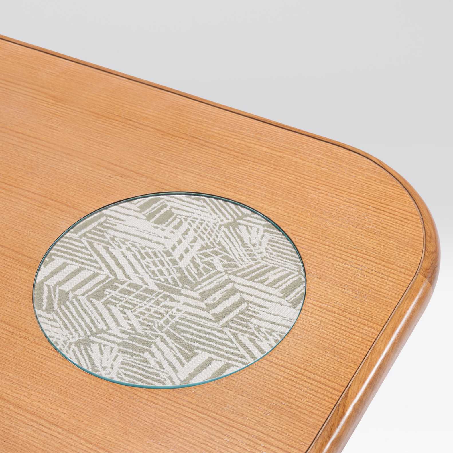 Jamila Beech Wood Coffee Table With Glass Top 2