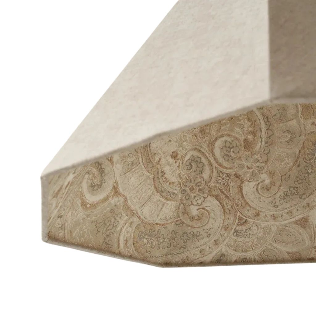 Claude Paisley Linen Pendant 1