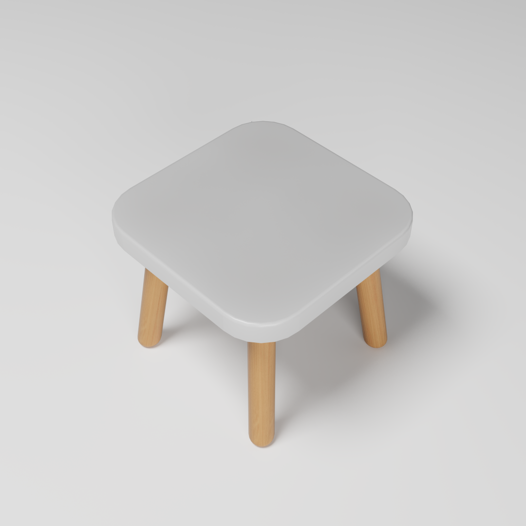 Aa - Simple Square Chair 1