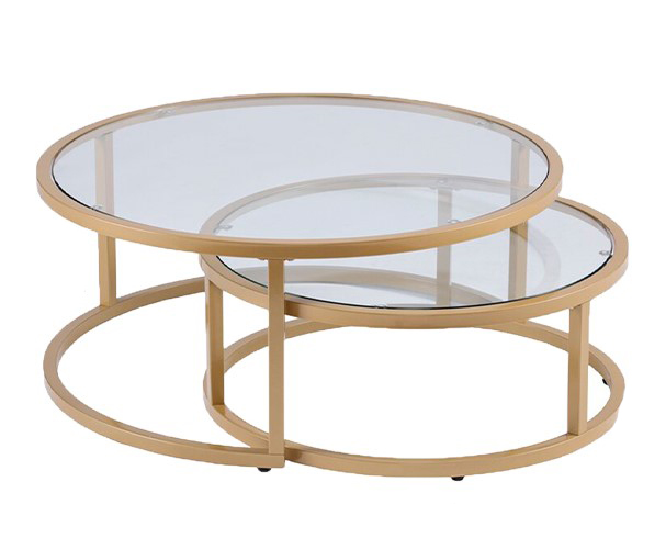 Round Coffee Table Essentials - Stackable 2 Pieces 0