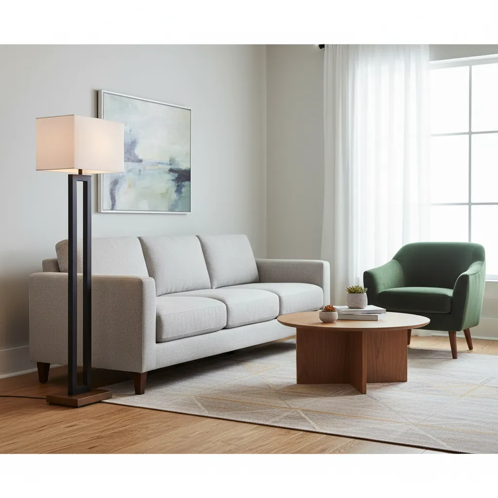 Floor Lamp - Black & White - YL277-3A 1