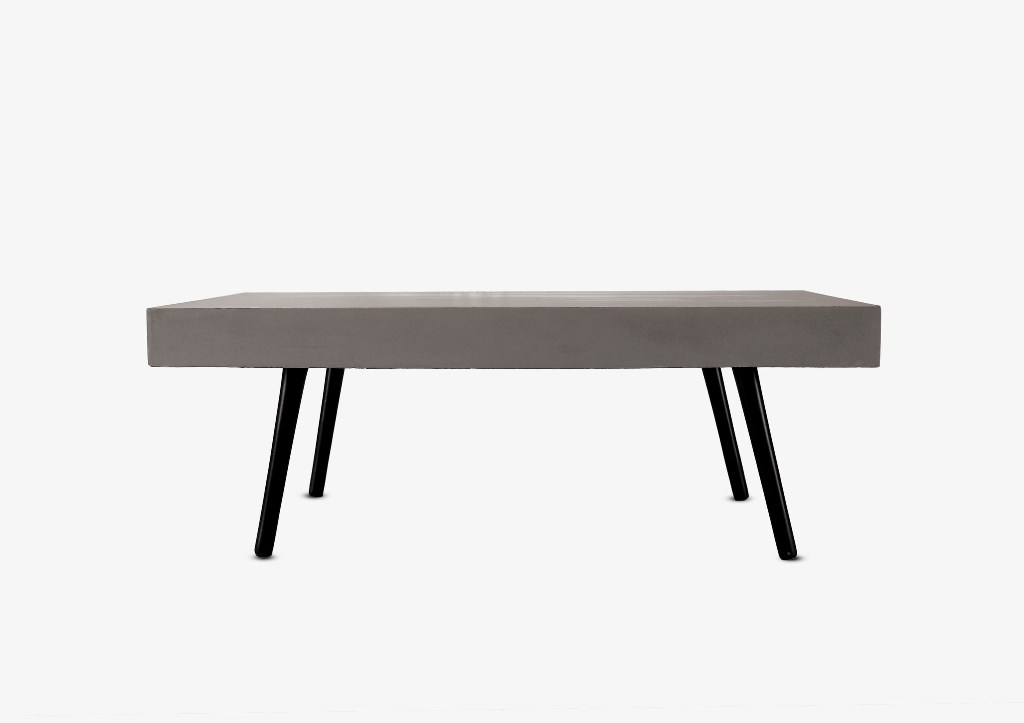 In/out Coffee Table - Concrete Top & Wooden Legs 1