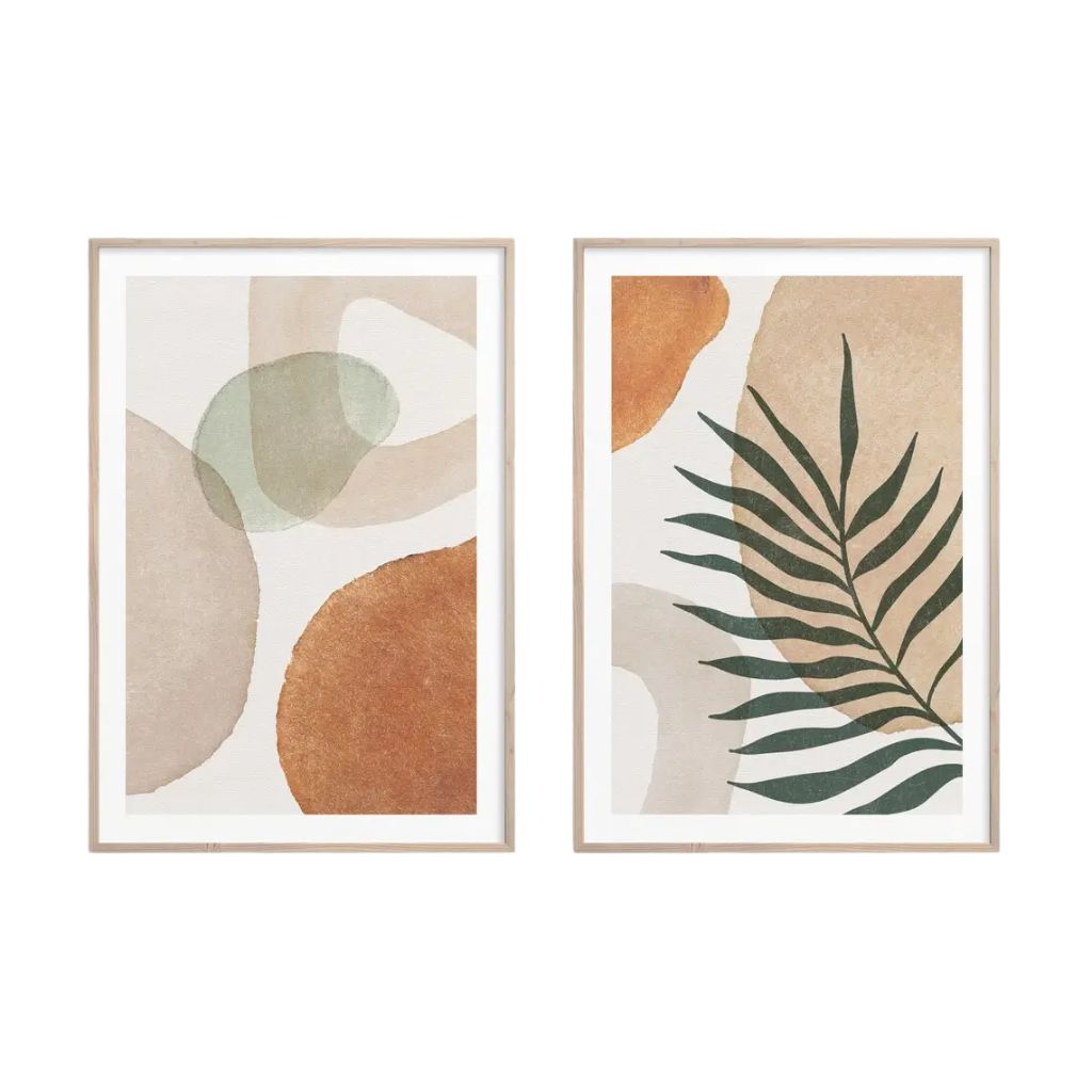 Earthy Tones Nature Wall Decor – Set of 2 0