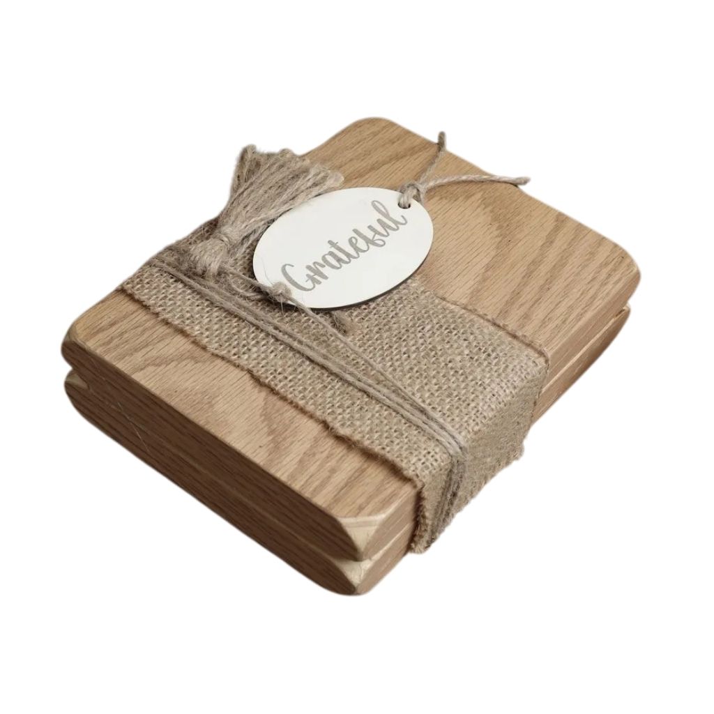 Grateful Ribboned Beige Book Decoration 0