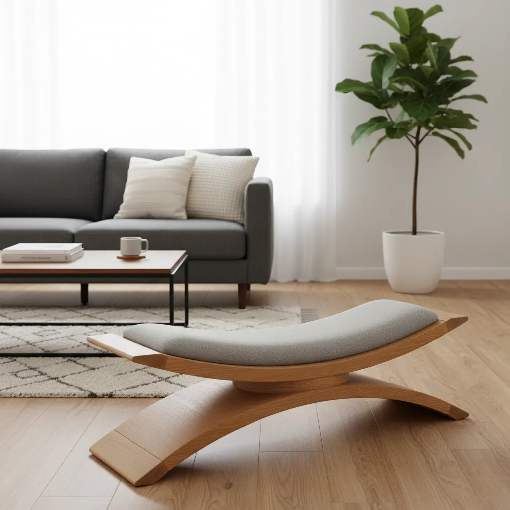 Cleo Banquette With Oak Wood And Plush Upholstery 2