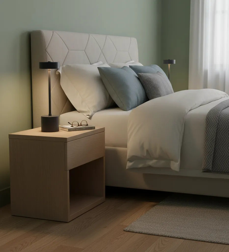 Modern Steel & Plexi Table Lamp Grey With LED Light - YL-TL-744N-N 5